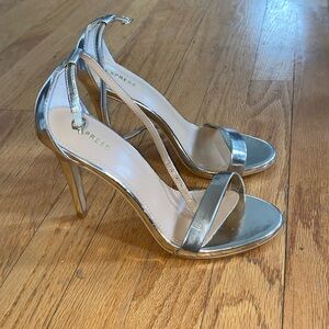 Express Heels Gold Patent Leather Vegan